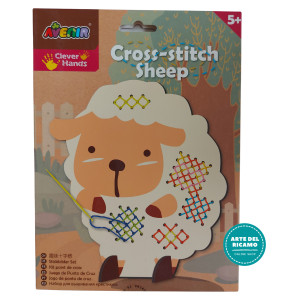 Embroidery Kit for Kids - Cross Stitch Sheep